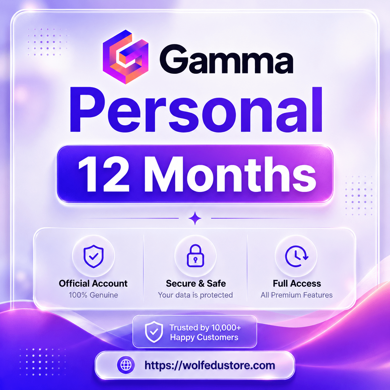 Gamma App Pro 12 Months - Personal Account (Bangladesh)